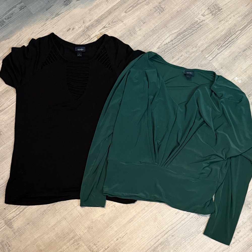 Daytrip Black and Green Women Tops